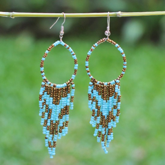 Turquoise Gold Tufted