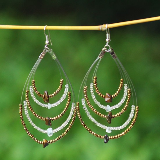 Pear Chain Gold and White