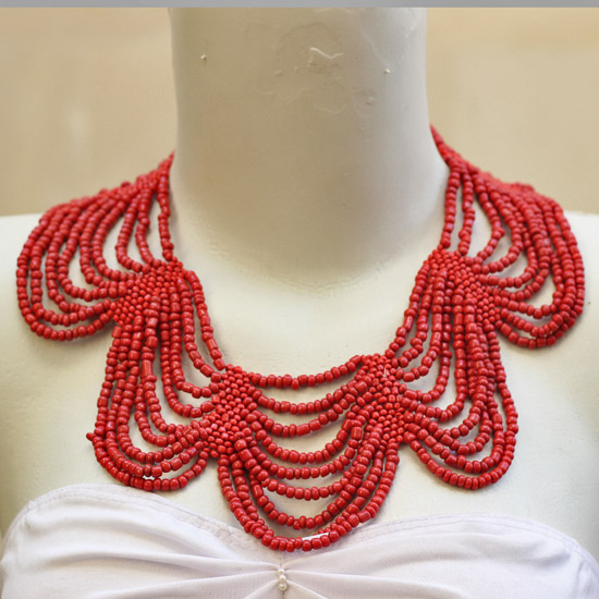 Rounded Wave Maroon