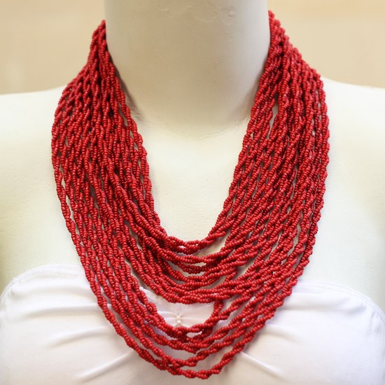 Red beads twist