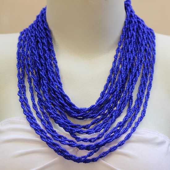 Blue beads twist