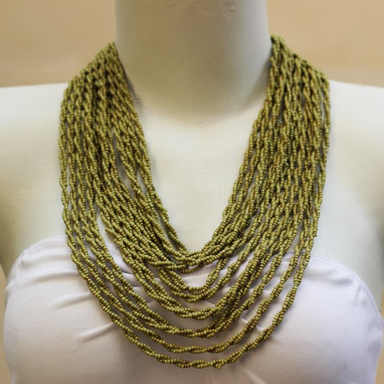 Green beads twist