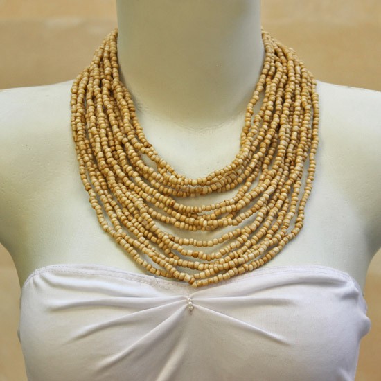 Coiled Light Brown Beads 2