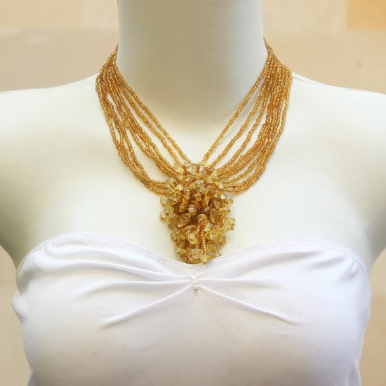 Clear Gold Flower Center 2