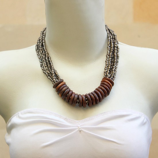 Wooden Circle Silver