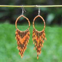 'Orange Gold Tufted