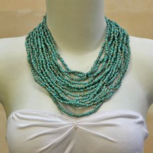 'Coiled Turquoise Beads