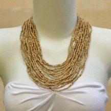 'Coiled Light Brown Beads 1