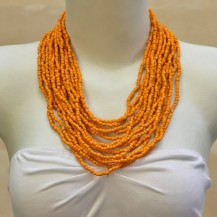 Coiled Orange Beads