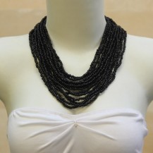 'Coiled Black Beads