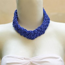 'Blue Beads Plaited