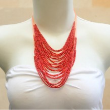 String Chain with Red Beads