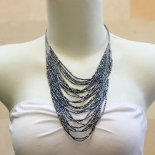 'String Chain with Grey Beads