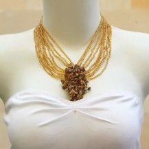 Clear Gold Flower Center 1