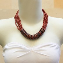 Wooden Circle Dark Brown