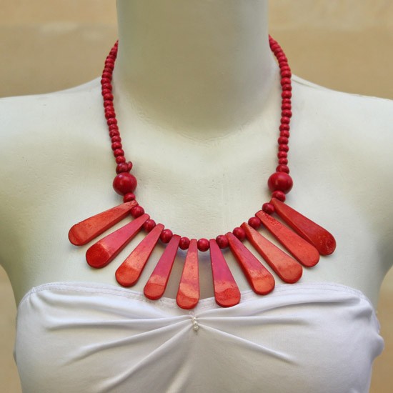 Flatten Red Bone Dangled