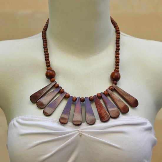 Flatten Brown Bone Dangled