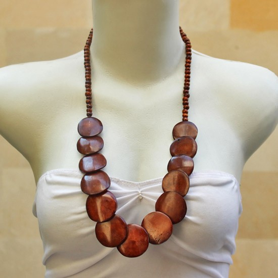 Brown Round Half Chain