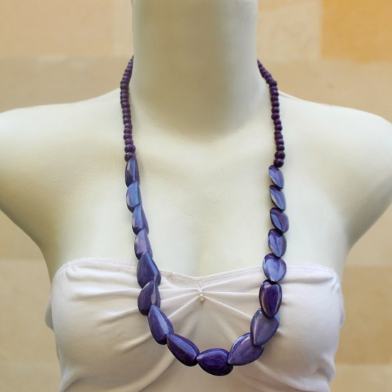 Purple Pear Half Chain