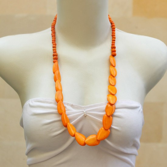 Orange Pear Half Chain