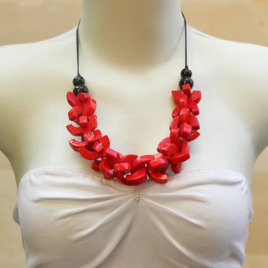 Red Crosswise with String