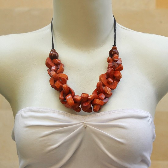 Brown Crosswise with String
