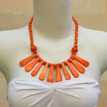 'Flatten Orange Bone Dangled