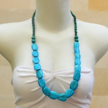 'Turquise Pear Half Chain