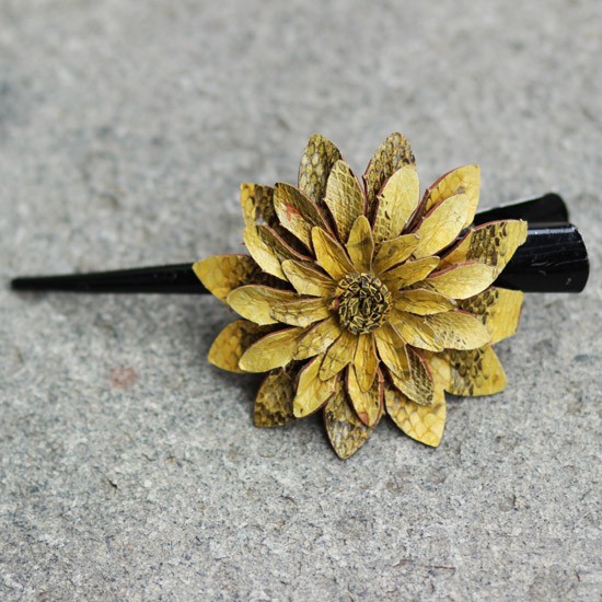 Yellow Snake Skin Flower