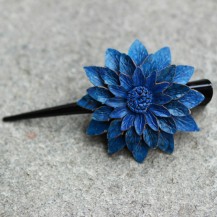 Blue Flower Hairpin