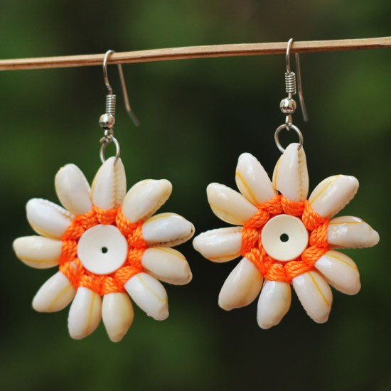 Orange Shell Flower