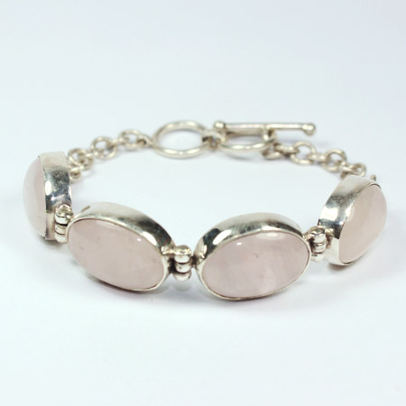 Soft pink oval chain