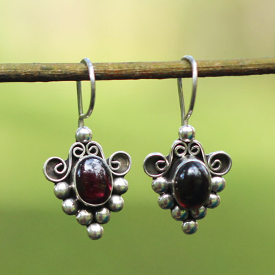Oval Garnet Crowned
