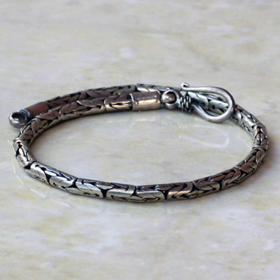 Plain Silver Chain Bracelet 3