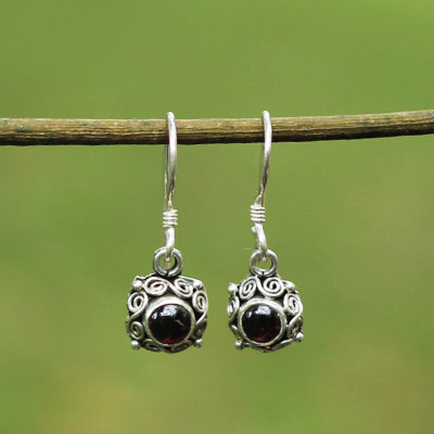 'Coiled Wire Around Garnet