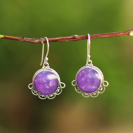 Purple Twist Wire Around
