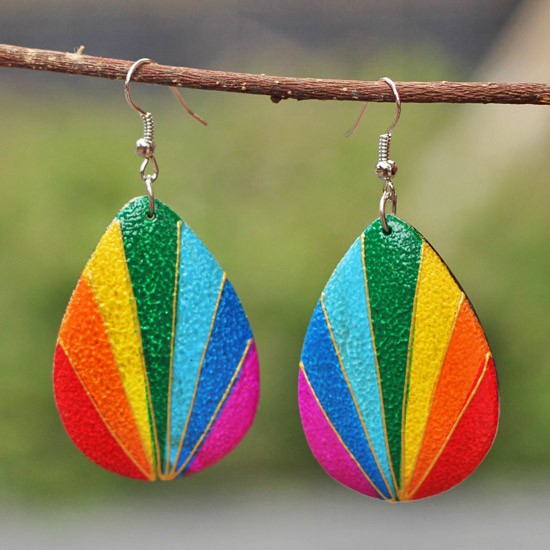 Pear Rainbow Painted