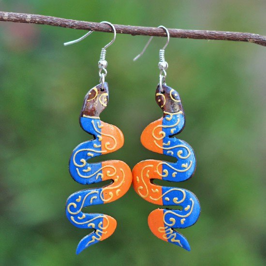 Wooden Snake Painted 2