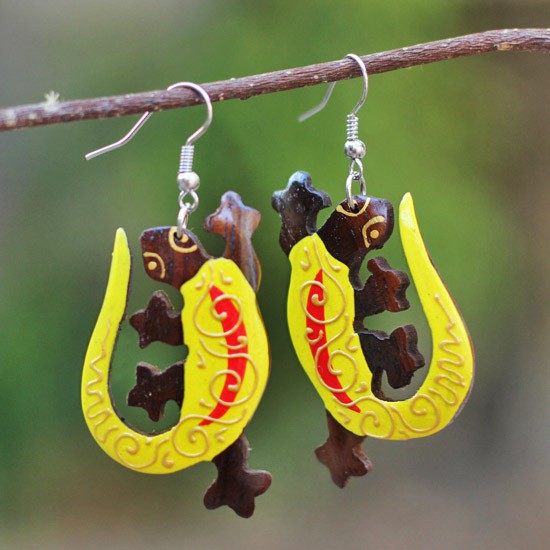 Wooden Yellow Gecho