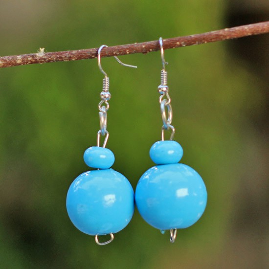 Blue Wooden Balls