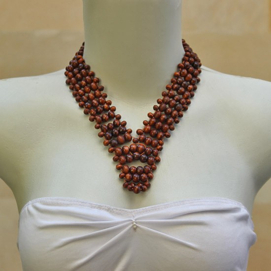 Brown Balls V Neck