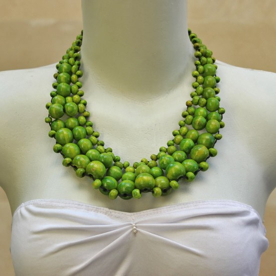 Light Green Balls Wide Chain