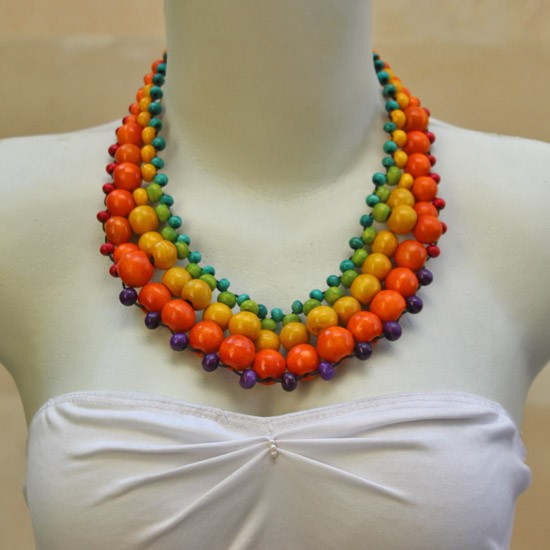 Mix Colour Balls Wide Chain