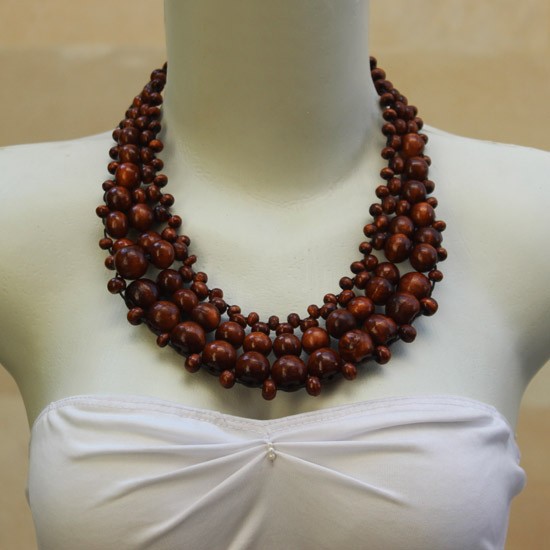 Brown Balls Wide Chain