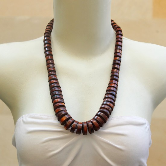 Brown Flatten Wood Chain