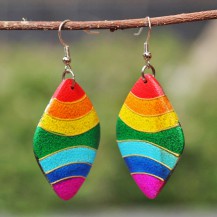 'Rhomboid Rainbow Stripe 2