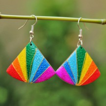 'Rainbow Stripe Wooden