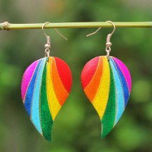 'Heart Separated Rainbow Stripe