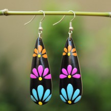 'Wooden Flowery Painted 2