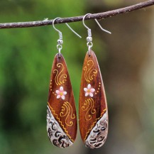 'Wooden Flowery Painted 3